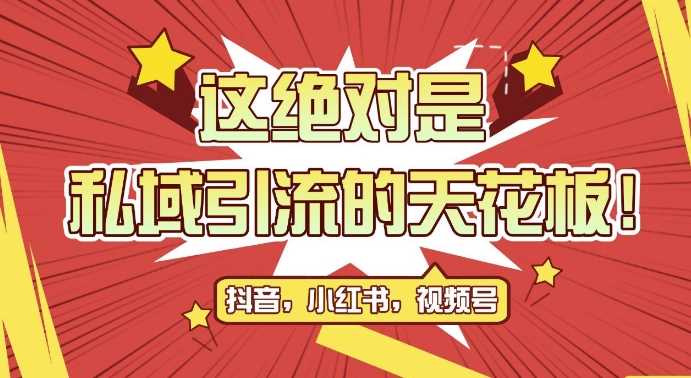 最新首发全平台引流玩法,公域引流私域玩法,轻松获客500+,附引流脚本,克隆截流自热玩法【揭秘】