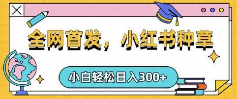 小红书种草,手机项目,日入3张,复制黏贴即可,可矩阵操作,动手不动脑【揭秘】