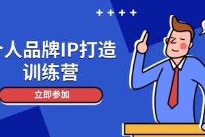 个人品牌IP打造训练营，打造人设吸粉话术，日增精准粉，玩转社群变现技巧