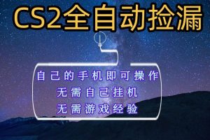 全自动捡漏，不用自己挂机不用玩游戏，自己的手机即可操作，新手小白轻松月入1W+