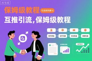 引流系列课15：互推引流，保姆级教程【文档】