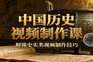 中国历史视频制作课：疆域地图集+参考文案+练习素材，解锁史实类视频制作技巧