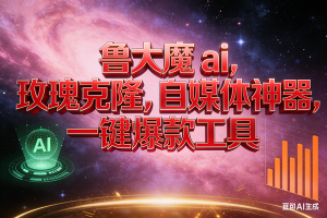 （17025期）玫瑰克隆神器，ai鲁大魔，自媒体必备神器，一键爆款，详细教程