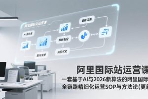 （17378期）阿里国际站运营课：一套基于AI与2026新算法的阿里国际站全链路精细化运营SOP与方法论(更新)