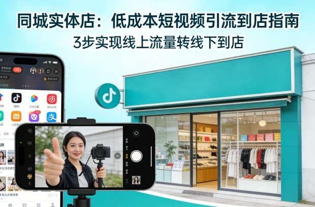 同城实体店,如何低成本把客户从短视频带到线下门店