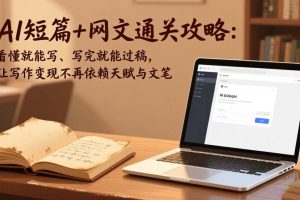 （18064期）AI短篇+网文通关攻略-更新4月：看懂就能写、写完就能过稿，让写作变现不再依赖天赋与文笔