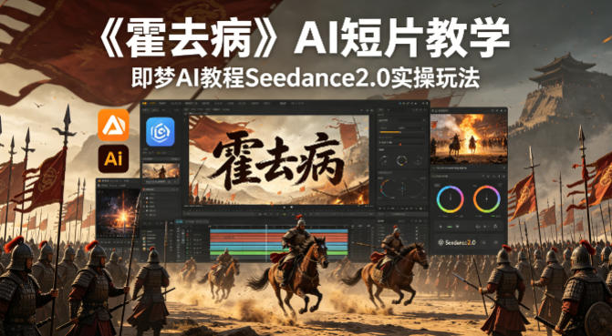《霍去病》AI短片教学,即梦AI教程Seedance2.0实操玩法