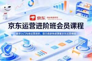 京东运营进阶班会员课程，新手入门与老运营进阶，助力商家快速掌握京东运营精髓