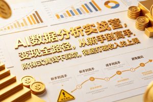 AI数据分析实战营，变现全路径，从新手到高手，阶梯式賺钱不踩坑，彻底打破收入的上限
