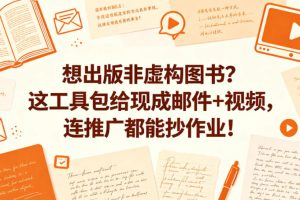 想出版非虚构图书？这工具包给现成邮件+视频，连推广都能抄作业！【原创双语字幕】