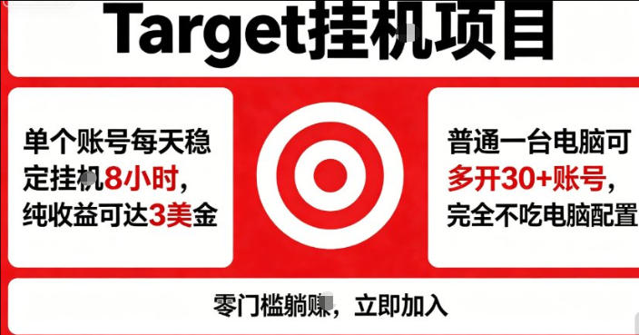 海外平台Target商品浏览曝光,24小时运行无需人工值守,日收益100美刀+电脑可多开【揭秘】