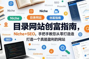 目录网站创富指南，Niche+SEO，手把手教您从零打造打造一个真能盈利的网站【原创双语字幕】