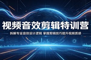视频音效剪辑特训营：拆解专业音效设计逻辑，掌握剪辑技巧提升视频质感