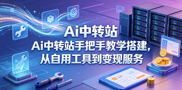Ai中转站手把手教学搭建,从自用工具到变现服务