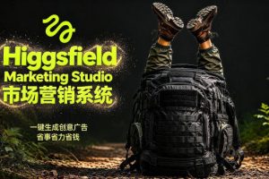 告别高成本广告！Higgsfield Marketing Studio市场营销系统详解｜一键生成创意广告，省去1W成本