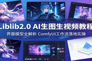 Liblib2.0 AI生图生视频教程：界面模型全解析，ComfyUI工作流落地实操