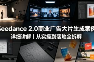 Seedance 2.0商业广告大片生成案例详细讲解｜从实操到落地全拆解