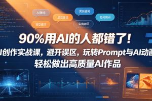 90%用AI的人都错了！AI创作实战课，避开误区，玩转Prompt与AI动画，轻松做出高质量AI作品
