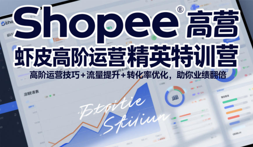 Shopee虾皮高阶运营精英特训营,高阶运营技巧+流量提升+转化率优化,助你业绩翻倍(更新26年5月)