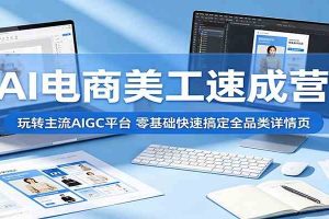 AI电商美工速成营：玩转主流AIGC平台，零基础快速搞定全品类详情页