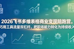 2026飞书多维表格商业变现陪跑营，巧用工具流量双杠杆，把职场能力转化为持续收入