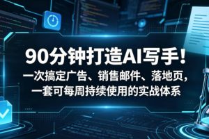 90分钟打造AI写手！一次搞定广告、销售邮件、落地页，一套可每周持续使用的实战体系【原创双语字幕】