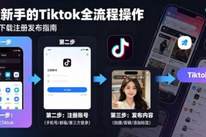 Tiktok下载注册发布，适合新手的Tiktok全流程操作
