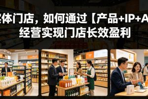 实体门店，如何通过【产品+IP+AI】经营实现门店长效盈利