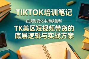 视界跨境TIKTOK4月17培训笔记，在规则变化中持续盈利，TK美区短视频带货的底层逻辑与实战方案【文档】