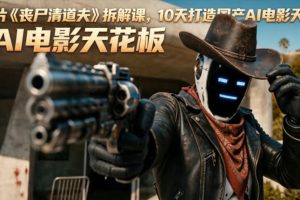 AI短片《丧尸清道夫》拆解课，10天打造国产AI电影天花板