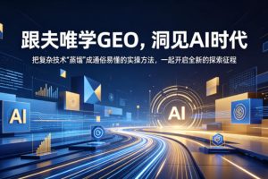 跟夫唯学GEO，洞见AI时代，把复杂技术“蒸馏”成通俗易懂的实操方法，一起开启全新的探索征程