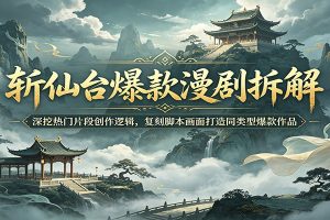 斩仙台爆款漫剧拆解：深挖热门片段创作逻辑，复刻脚本画面打造同类型爆款作品