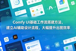 Comfy UI基础工作流搭建方法，建立AI辅助设计流程，大幅提升出图效率