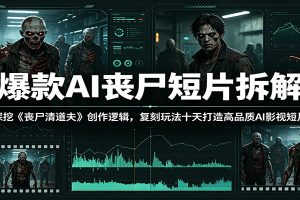 爆款AI丧尸短片拆解：深挖《丧尸清道夫》创作逻辑，复刻玩法快速打造高品质AI影视短片