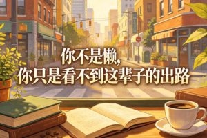 付费文章：你不是懒，你只是看不到这辈子的出路