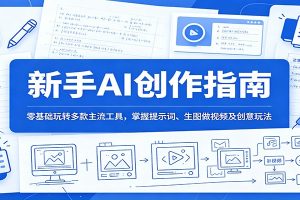 新手AI创作指南：零基础玩转多款主流工具，掌握提示词、生图做视频及创意玩法