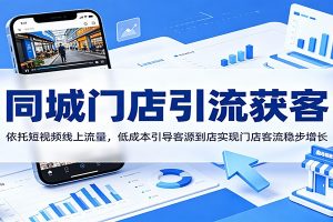 同城门店引流获客：依托短视频线上流量，低成本引导客源到店实现门店客流稳步增长