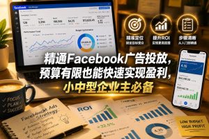 精通Facebook广告投放，预算有限也能快速实现盈利，小中型企业主必备【原创双语字幕】