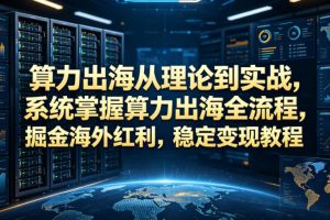 算力出海从理论到实战，系统掌握算力出海全流程，掘金海外红利，稳定变现教程