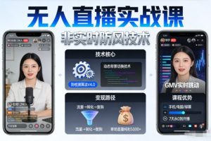 宝子哥无人直播实战课，非实时防风技术，聚焦抖音快手等平台直播带货，轻松开启直播变现之路（更新2026年6月19日）