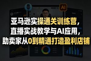 亚马逊实操通关训练营，直播实战教学与AI应用，助卖家从0到精通打造盈利店铺（更新6月18日）
