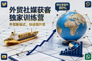 外贸社媒获客独家训练营，外贸新模式，快速做外贸（更新26年6月）