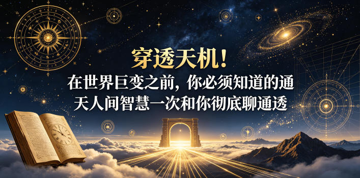 付费文章:穿透天机!在世界巨变之前,你必须知道的通天人间智慧一次和你彻底聊通透