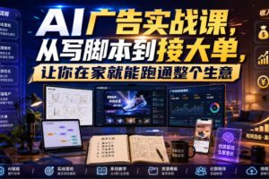 AI广告实战课,从写脚本到接大单,让你在家就能跑通整个生意【原创双语字幕】